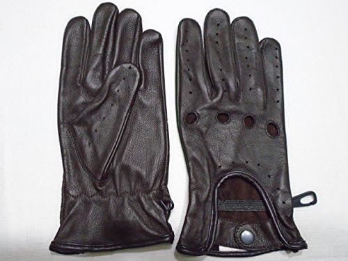 Driving Gloves Made of Soft Sheep Skin Brown