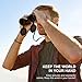 PAIPU 10X40 Compact Binoculars for Adults - Professional Powerful HD Lightweight Binoculars for Birds Watching Hunting Concerts with Clear Weak Light Vision