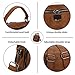Mynos Women Backpack Purse Leather Handbag Bag Ladies Rucksack Travel Tote Shoulder Bag (Brown)