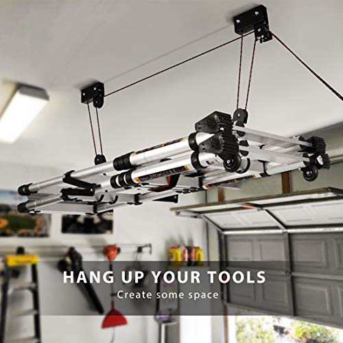 VIVOHOME Kayak Hoist Lift Pulley System for Overhead Garage Storage Canoe Bicycle Ceiling Hoist