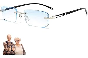 New Presbyopia Glasses Color-Changing Vision Glasses Anti-Blue Light Self Adjusting Reading for Seniors Women Men
