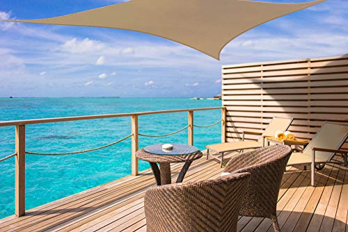 Homeries Sun Shade 185gsm (10x13)' - Rectangular Heavy Duty Sail Canopy - Premium UV Block Sunshade Cover for Patio, Backyard, Deck, Porch, Outdoor Activities