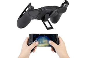 HAKEETA Mobile Phone Gamepad, 3 in 1 Holder Telescopic Gamepad Controller,Back bracket design, Foldable Removable Sucker, Small, Lightweight, For Phone 4.5-6.5 inch,10mm thickness or less