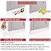 TRSCIND 2 Pack Door Draft Stopper Under Door Insulator Door Draft Stopper, Door Noise Stopper and Soundproofing Door Weather Stripping (White 2