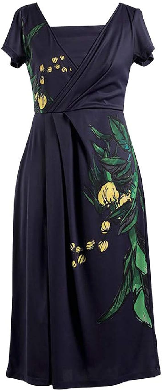 Amazon Co Jp Majun マジュン 国産シャツ かりゆしウェア アロハシャツ 結婚式 レディース ワンピース ワンピース トロピカルペイント ワンピース 服 ファッション小物