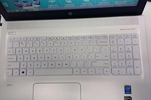 iBenko Keyboard Cover Skin For 15.6 Inch HP Pavilion Series,15.6 HP ENVY x360 15t/m6 Series,17.3”HP Pavilion Series,17.3” HP OMEN 17 17t Series(White)