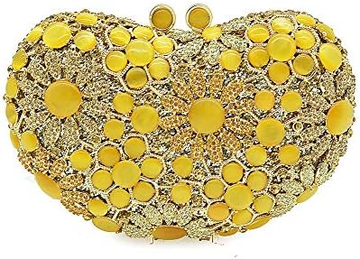 Hexiaoyi 付与 夕食バッグレディースディナーパッケージのイブニングドレスの花嫁の結婚式バッグ Color 3