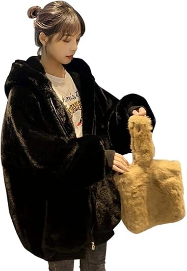 Amazon Yideahome ボアブルゾン レディースもこもこ ドロップショルダー ゆったり 暖かい フリース ボアジャケット 防寒着 秋冬 ボアコート カジュアル 可愛い アウター フード付き 普段着 通学 通勤 コート ジャケット 通販