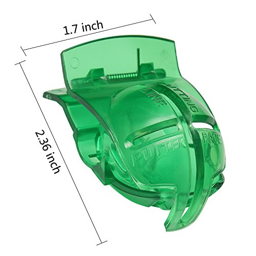 I-MART Set of 2 Golf Ball Line Liner Marker Template Drawing Marking Alignment Putting Tool, Green