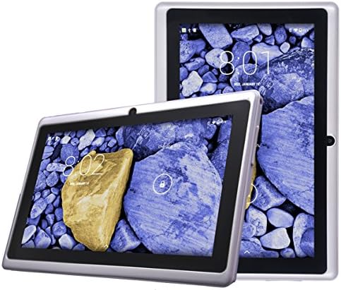 FunnPab 7 Inch Quad Core A33 Android 4.4.2 Bluetooth WiFi 1024X600 Dual Camera 8GB Tablet PC (White)