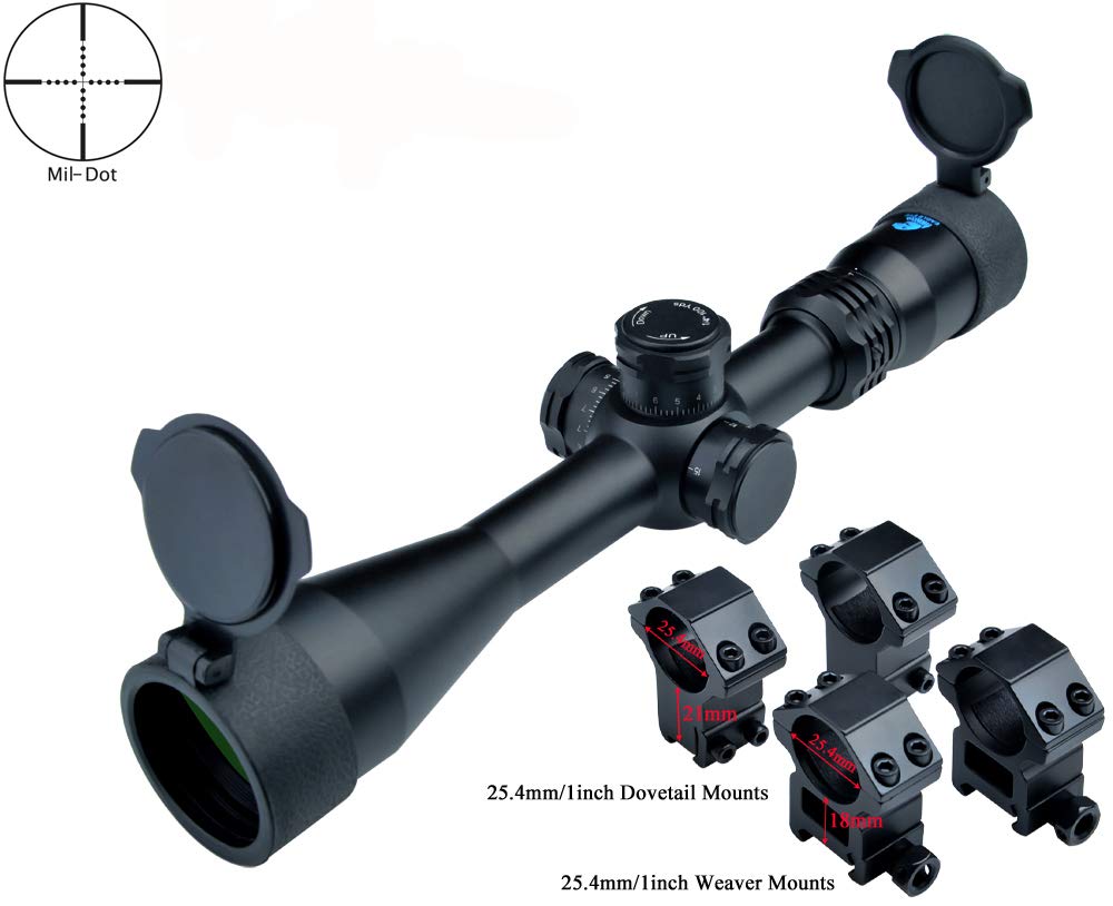Buy Eagle Eye Rifle Scopes 416x40 Side Focus (25.4mm Tube) Target