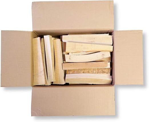 Leña de madera haya de Smoker, 30 kg en caja de cartón: Amazon.es: Jardín