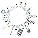 Stranger Things Movie TV Series Themed Collection 10 Logo Charms Lobster Clasp Jewelry Bracelet w/Gift Box by Superheroes