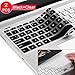 [2 Pack] Keyboard Cover Skin for 15.6 HP Pavilion X360 15-BR075NR 15M-BP012DX BP011DX BP111DX BP112DX 15M-BQ021DX BQ121DX, 15-BS020NR 15-BS020WM 15-BS013DX 15-BW011DX, HP Envy 17M (Clear+ Black)