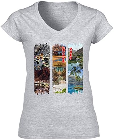 Women's Muscat Oman Grey T-Shirt