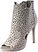 Delicious Women's Fatina Floral Laser Cut Open Toe Stiletto Heel Bootie
