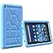 Poetic TurtleSkin Fire 7 2015 Rugged Case Cover with Heavy Duty Protection Silicone and Sound-Amplification Feature for Amazon Fire 7 5th Gen (Previous Generation - 5th) 2015 Release Blue