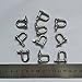 JY-Marine Stainless Steel Mini D Shackle, 4mm, Silver Color,for Paracord Jewelry, Marine Tackle-10 Pieces