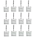 AGPTEK 12 PCS Decoractive Shower Curtain Hooks for Living Room Bedroom Bathroom