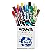 Konker Colors Acrylic Paint Markers Set, 24 Fine Tip Pens, Water-Based Archival Pigments for Canvas, Paper, Rocks, and Fabrics, Refillable No Odor Colors, Fade Resistant, 2mm Round