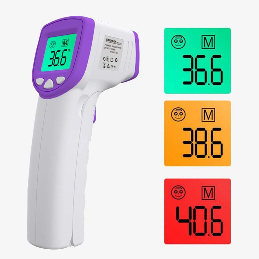 Escolourful Thermometer Forehead, Digital Forehead/Ear Infrared Thermometer with LED Display for Baby/Infants/Adults