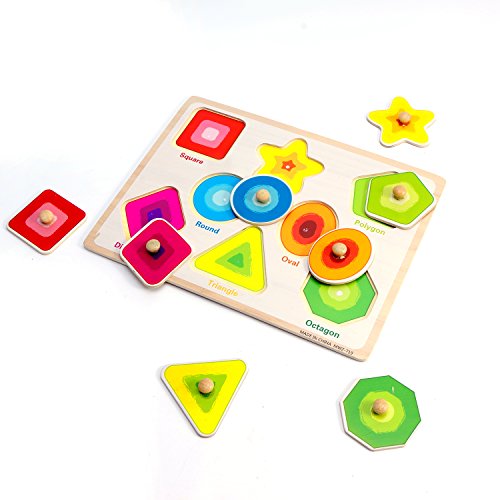 Kids Wooden Peg Puzzle,Educational Toy for toddlers Bundle Set Alphabet ABC Letters Numbers and Shapes Toy Board Game Cognitive Learning Gift for Age 3 4 5 6 7 Year Old Toddlers Baby Boys