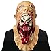 Sound Activated LED Light Up Mask,Halloween DJ Music LED Party Mask (Brown)