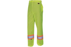 Pioneer Hi Vis Safety Work Pants for Men & Women - Cooling Mesh - Pockets, Reflective Tape - For Construction, Traffic Crew