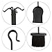 UniFlame 5-Piece Black Wrought Iron Fireplace Tools Set (F-11140)