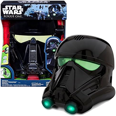 Hasbro Year 2016 Star Wars Rogue One Series Electronic Accessory Set - IMPERIAL DEATH TROOPER VOICE CHANGER MASK with Adjustable Strap and Light
