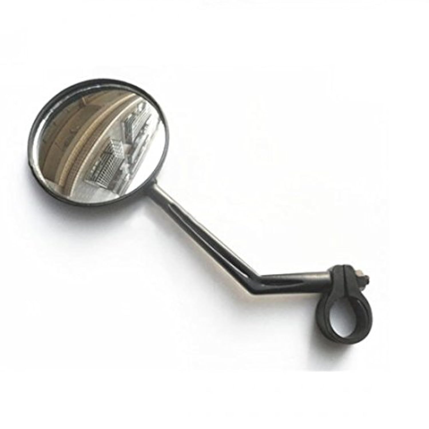 System-S Bicycle Rear View Mirror Black with Wide Angle Mirror 7.2 cm Diameter