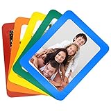 5x7 Inches Magnetic Photo Frame by TOPINSTOCK Set of 5 Colorful Fridge Magnets Creative Family Picture Frames