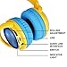 Contixo KB-300 Kid Safe 85DB Over The Ear Wireless Bluetooth LED Headphone with Volume Limiter, Built-in Microphone, Micro SD, FM Stereo Radio, Audio Input, Blue + Yellow