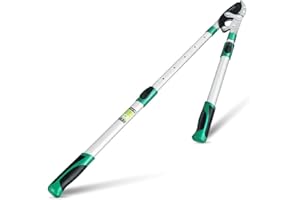 YMACHRAY Heavy Duty Anvil Lopping Shears -2 inch Cutting Capacity Bypass Lopper - Extendable 26 Inch to 41 Inch,Professional Tree Branch Cutter