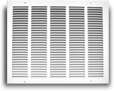 Truaire 170 24X12 Return Air Grille 24-Inch x 12-Inch Sidewall or Ceiling Return Air Grille, White