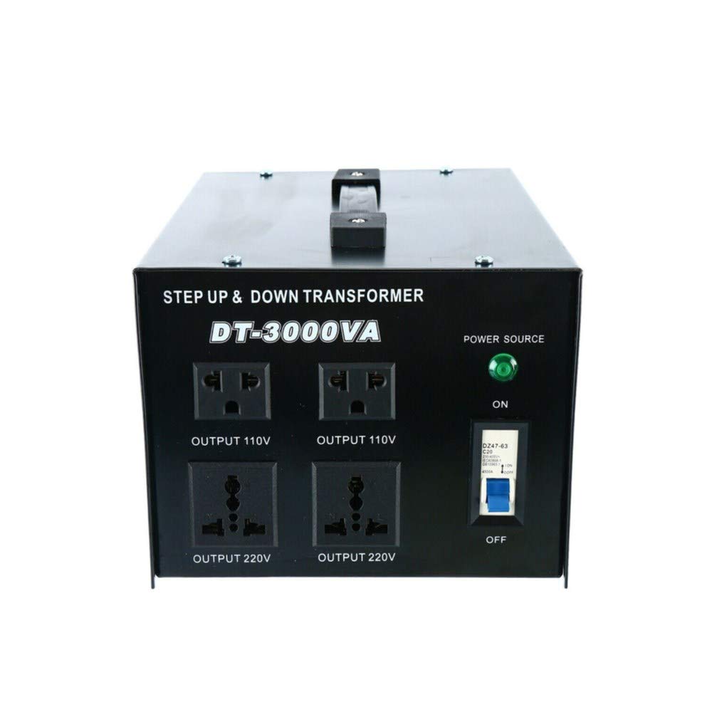 Voltage Converter Transformer Adapter, Step Up/Down Electric Power Converter 110V to 220V, 220V to 1