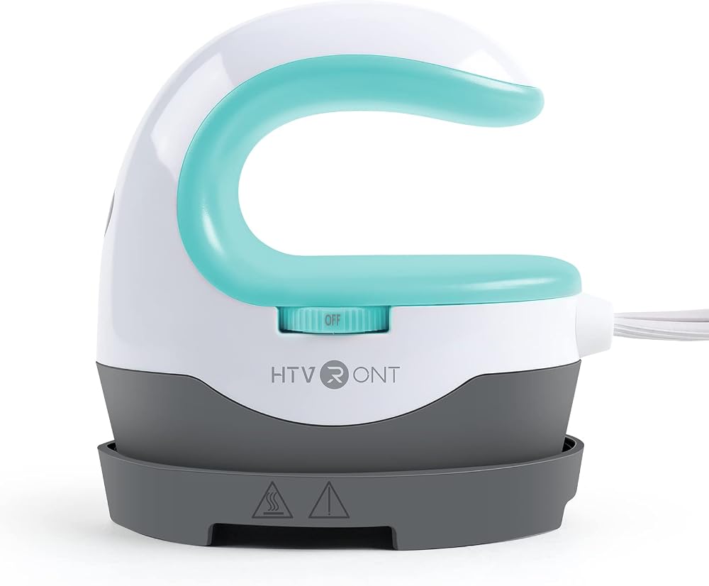 HTVRONT Mini Heat Press Machine Mint Green Portable Insulated Base