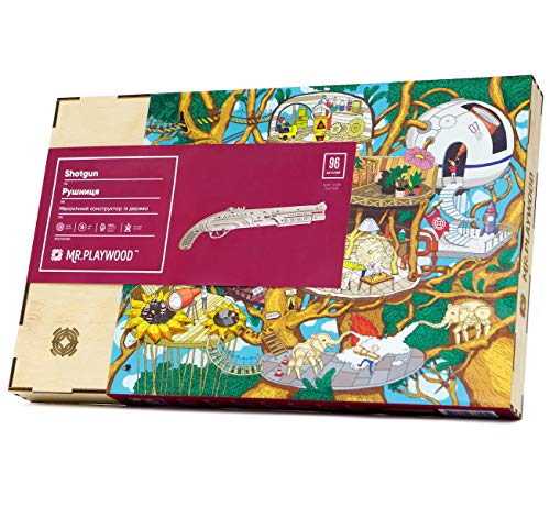 Wise Elk Shotgun Wooden Mechanical 3D Puzzle - Thumbnail 4