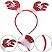 Olgaa 6 Packs Christmas Headbands Different Designs Reindeer Antlers Headbands Unicorn Horn Headbands Christmas Hats Headband Christmas Decoration Gifts for Christmas Costume Holiday Party