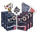 ACE Casino 100% Plastic Playing Cards - 6 Decks