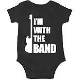 CBTwear I'm With The Band - Baby Clothes - Funny Newborn Bodysuit Outfits for Boys and Girls