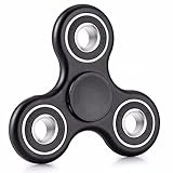 Hand Spinner Fidget Toys EDC ADHD Focus Best Stress Reducer Ultra-durable High Speed Small Bearing Relieve Anxiety,Boredom,ADD,Autism and Gift for Killing Time,Kids,Adult,At Work,Home,School-Black