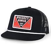 WHISKEY BENT HAT CO. Bandit Adjustable Snapback Hat Black