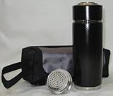 2 Pack Black Alkaline Energy Flask Ionizer Water Bottle Ion Cup with Cases NEW
