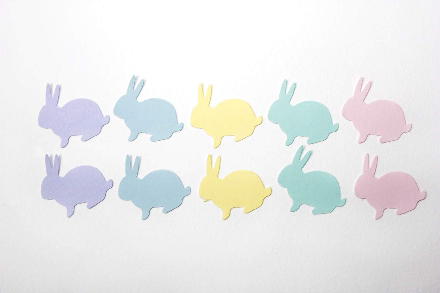 Amazon Com Pastel Easter Bunny Confetti Party Decor 100 Ct Handmade