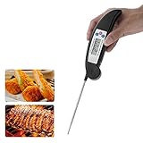 Cool-Shop Best Digital Food Meat Thermometer - Instant Read Technology - Perfect for Food, Liquid, Kitchen, Cooking BBQ - Fast Accurate Readings (Black)