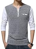QZUnique Men's Spring Plus Fashion Slim Fit Casual T-Shirt