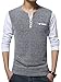 QZUnique Men's Spring Plus Fashion Slim Fit Long Sleeve Casual T-Shirt White US M