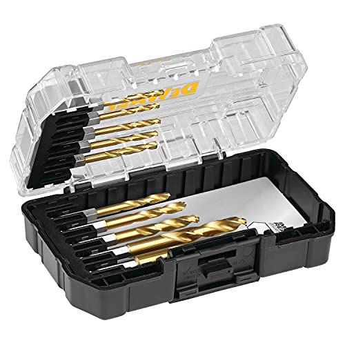 DEWALT Titanium Nitride Coated Drill Bit Set, 10Piece Impact Ready