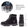 Athlefit-Womens-Lace-up-Ankle-Boots-Work-Waterproof-Low-Heel-Combat-Booties